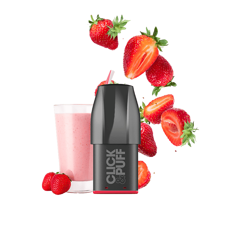 Click & Puff - Pod - Milkshake Strawberry