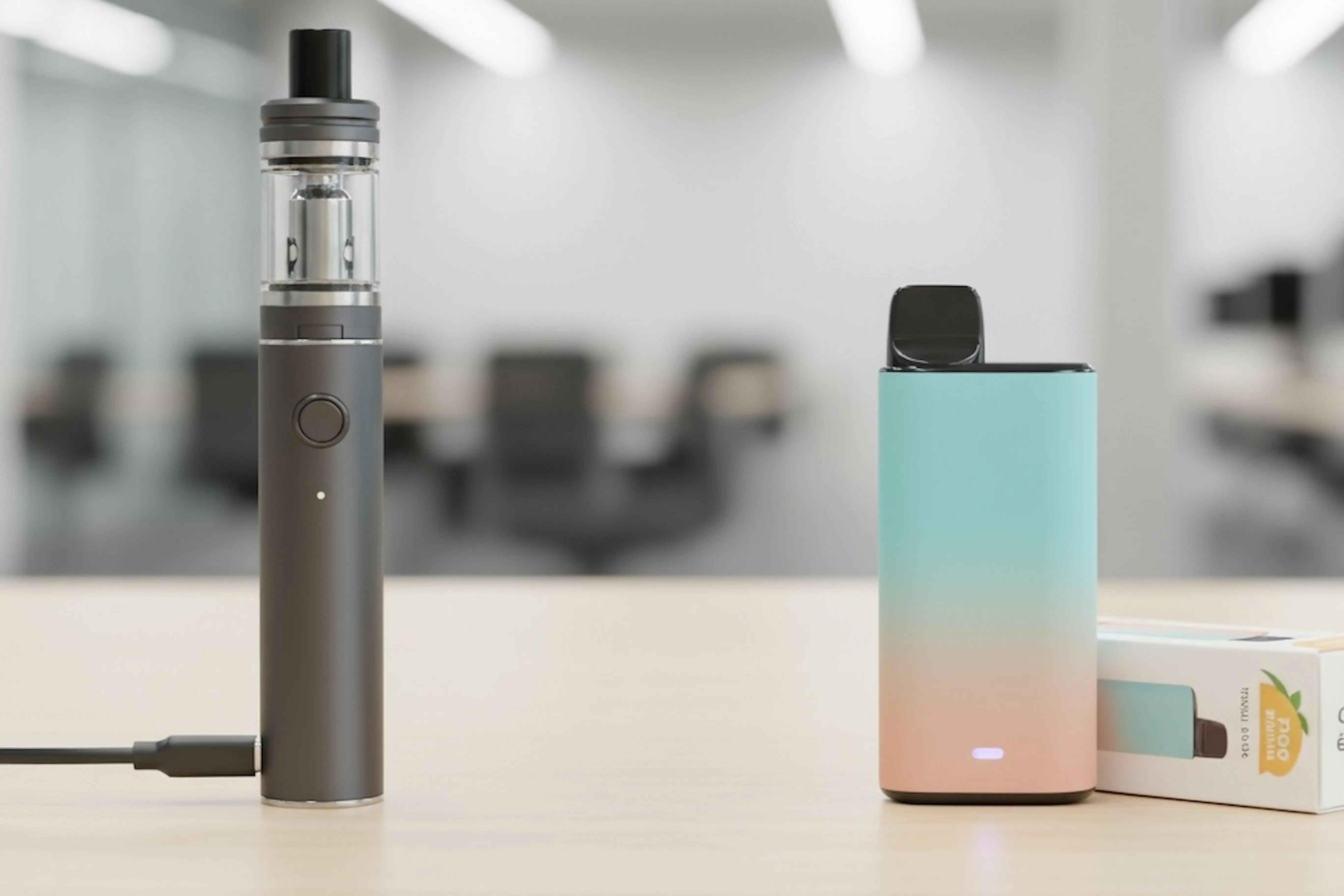 différences entre une cigarette électronique et puff.