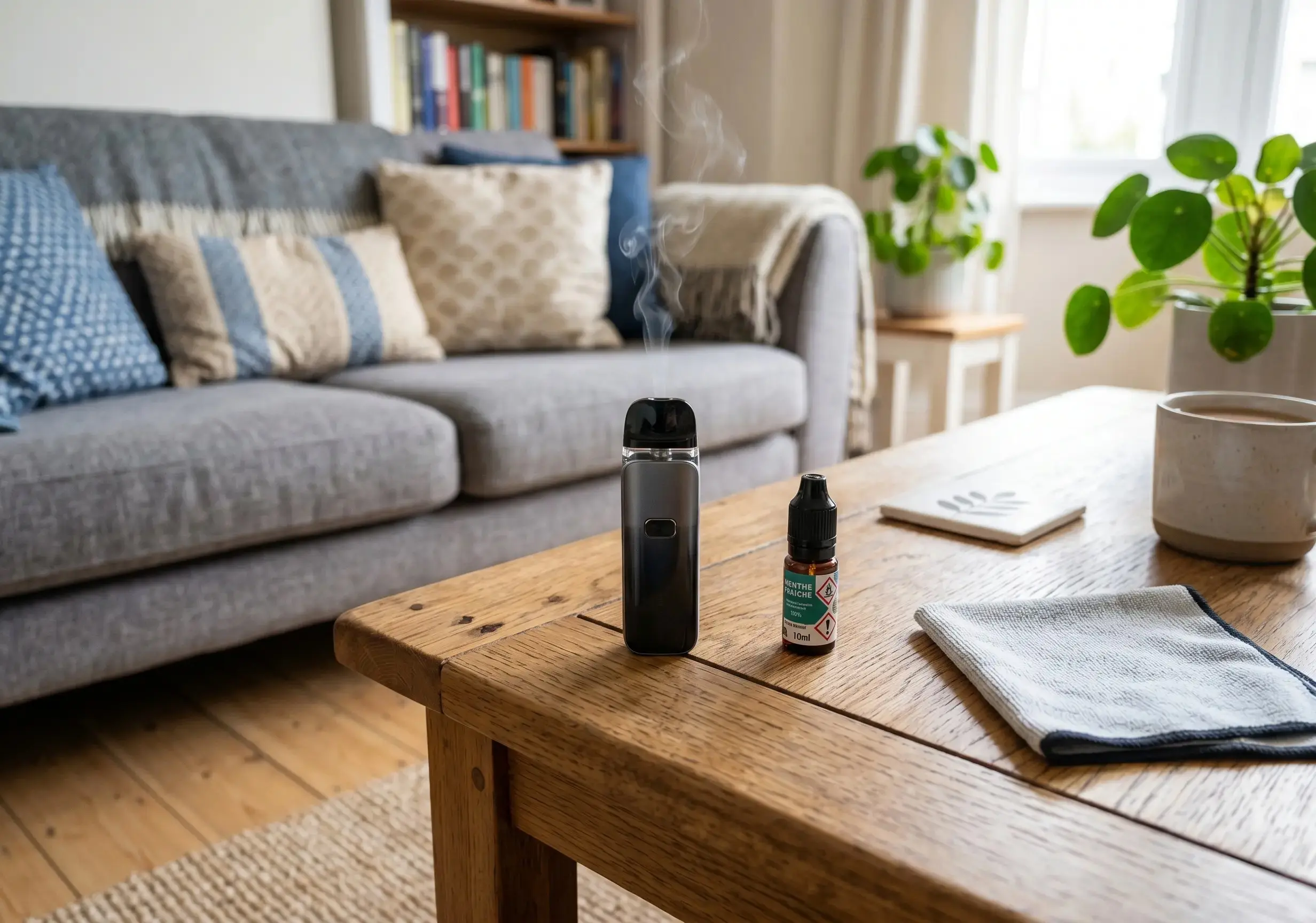 Vapoter à la maison : risques et conseils